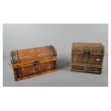 2x The Bid Lined Storage Box & Jewelry Box