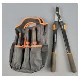 Lot Loppers & Outdoor Gardening Tools W/ Bag