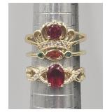3 Fashion Stackable And Adjustable Rings