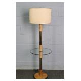 Vintage Mid Century Modern Wood & Metal Lamp