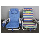 2x The Bid Tommy Bahama Folding Beach Chairs