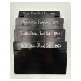 4x The Bid Us Mint Proof Coin Sets 1970's Better