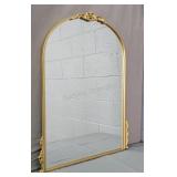 Vintage Painted Metal Fram Wall Hung Mirror