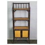 Vintage Bamboo Etagere