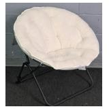Mainstays Faux Fur Folding Saucer Chair