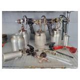 Lot Of Assorted Paint Spray Guns