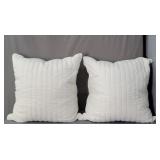 2x The Bid Ink & Ivy 26x26 Feather & Down Pillows