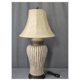 Vintage Wooden Base Composite Table Lamp