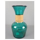 Green Glass Recycled Vase- Made In Spain