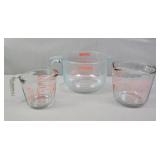3x The Bid Pyrex & More Glass Measuring Cups