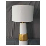 Surya Iolani Ceramic Table Lamp W/ Linen Shade