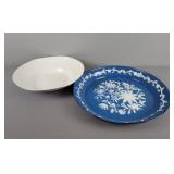 2x Bid Decorative Enamelware Trays