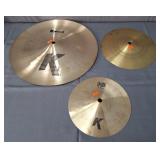 3x Bid Zildjian & More 14", 10", & 8" Cymbals