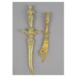 2x The Bid Vintage Letter Openers See Description