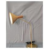 Cullen Task Lampw/ Top Grain Leather Covered Shade