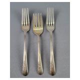 4.44 Ozt Sterling Silver Forks