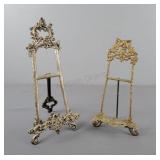 2x Bid Ornate Metal Picture Holders