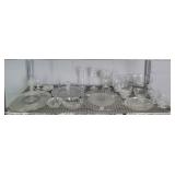 24 Pc Assorted Clear Glass