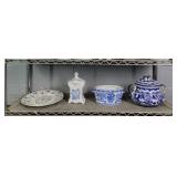 4x Bid Blue Home Decor