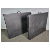 2x The Bid 6ft Folding Plastic Utility Tables