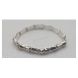 Sterling Silver Italy  7in Bracelet 10.8g