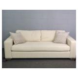 Four Hands Furn Full Length Sofa W/ Accent Pillows