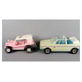 2x The Bid Vintage Barbie Car