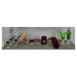 23 Pc Assorted Colorful Drinkware