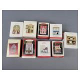 9x Bid Hallmark Keepsake Buildings Pre-owned