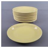 12 Pc Fiesta Yellow Oval Plates
