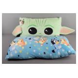 2x The Bid Plush Character Pillows