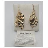14k Technibond Sterling Pierced Earrings 6.3g