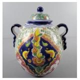 Antique Decorated 2 Handled Urn