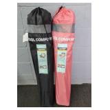 2x The Bid Magellan 400lb Cap Folding Camp Chairs