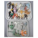 Lot Of Assorted Star Wars / Trek Figures