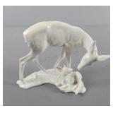 Kaiser White Ceramic Doe & Faun