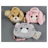 3x Bid Plush Pet Bag