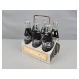 Coca Cola Caddy With 6 Coke Bottles
