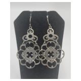 Sterling Silver Israel Chandelier Pierced