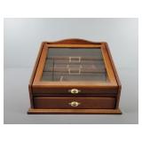 Exposures Valet Box Glass Top Wood Frame