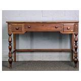 Vintage Beautiful Flame Mahogany Desk