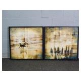 2x Bid Olivia Savannah Woods Coastal Sunrise 1 & 2