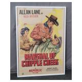 Vintage Marshal Of Cripple Creek Movie Poster