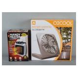 2x The Bid Personal Fan & Heater