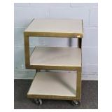 Sunpan Rubix Metal & Concrete 3 Tier Side Table