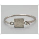 Sterling Silver 18.0g Monogrammed Bracelet