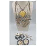 Golden And Silverstone Jewelry Lot