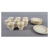 7x Bid Porcelain Tea Cup & Saucer