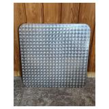 Small Stainless Steel Over Mfg Wood Table Top