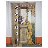 Extra Large Hand Painted Art On Canvas W/ Board